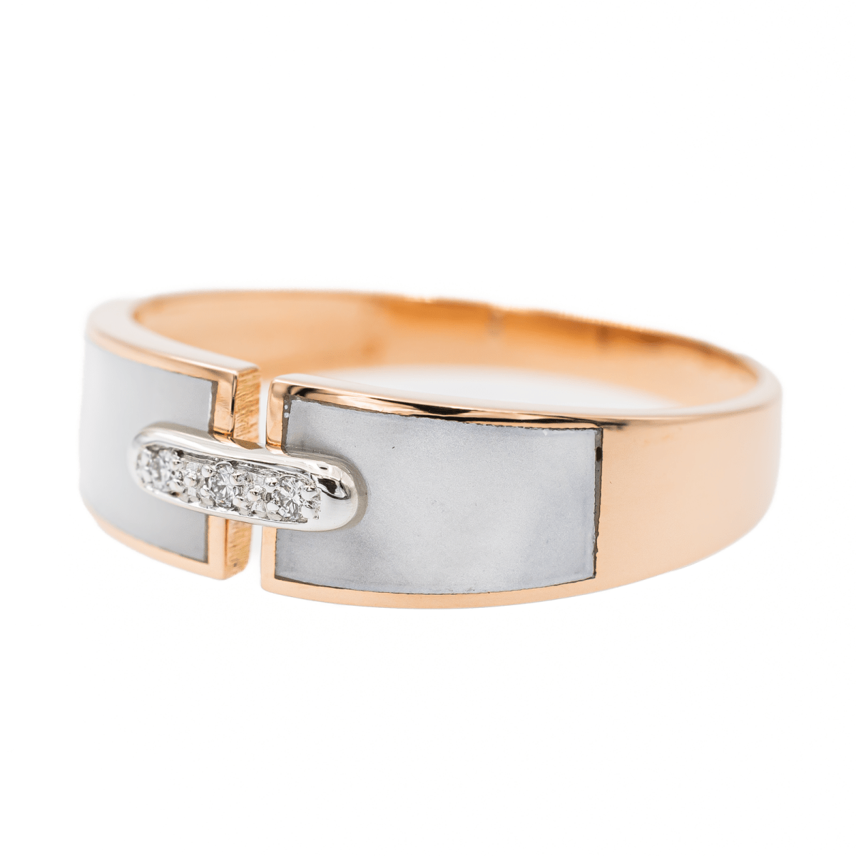 Bague Or rose Diamant - Castafiore