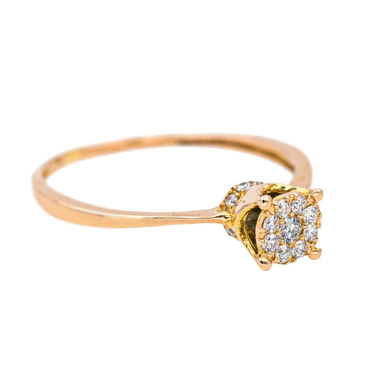 Bague Or rose Diamant - Castafiore