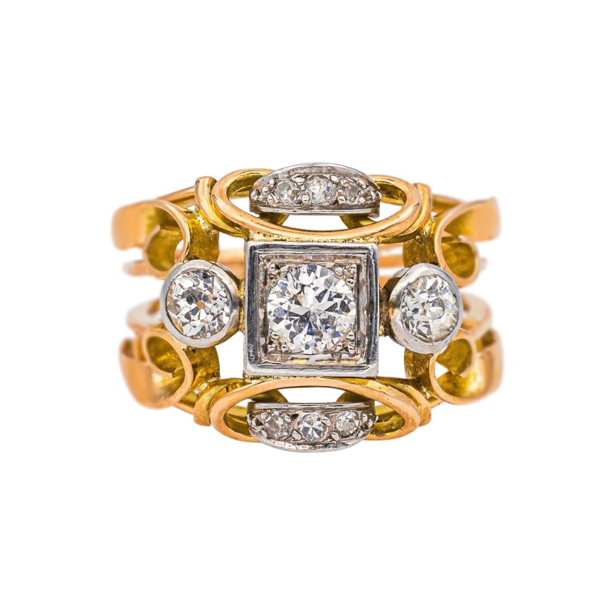 Bague Or rose Diamant - Castafiore