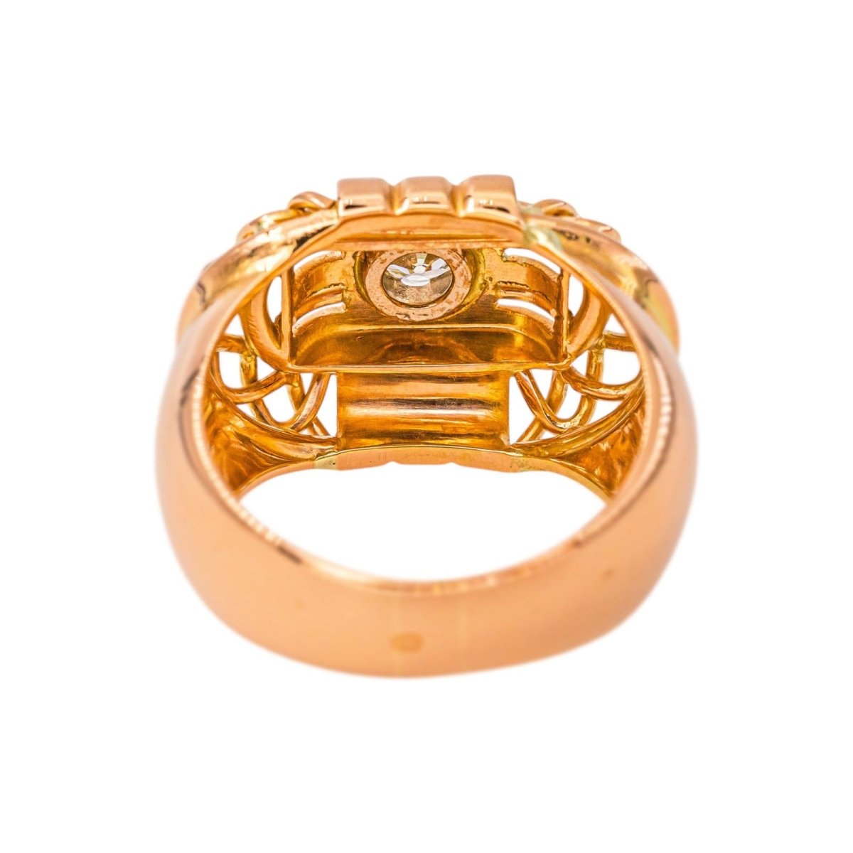 Bague Or rose Diamant - Castafiore