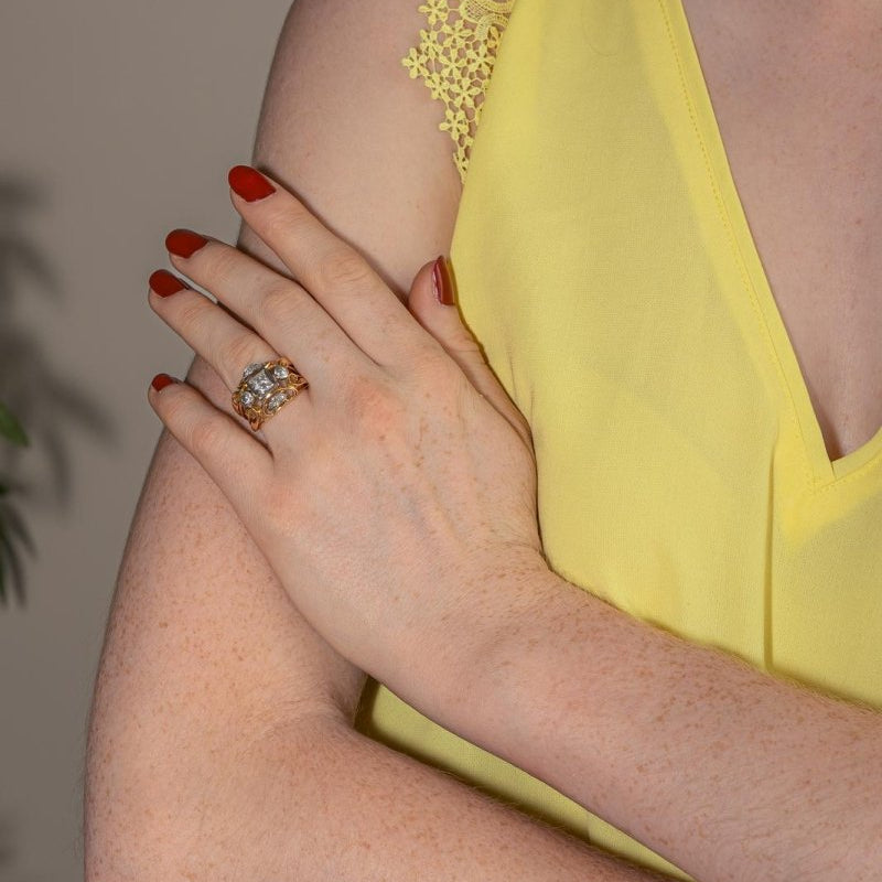 Bague Or rose Diamant - Castafiore