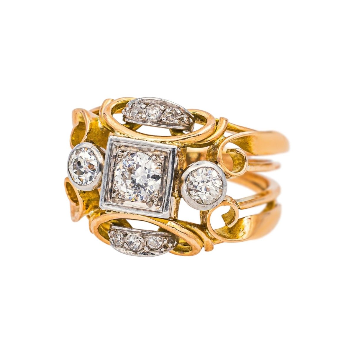 Bague Or rose Diamant - Castafiore