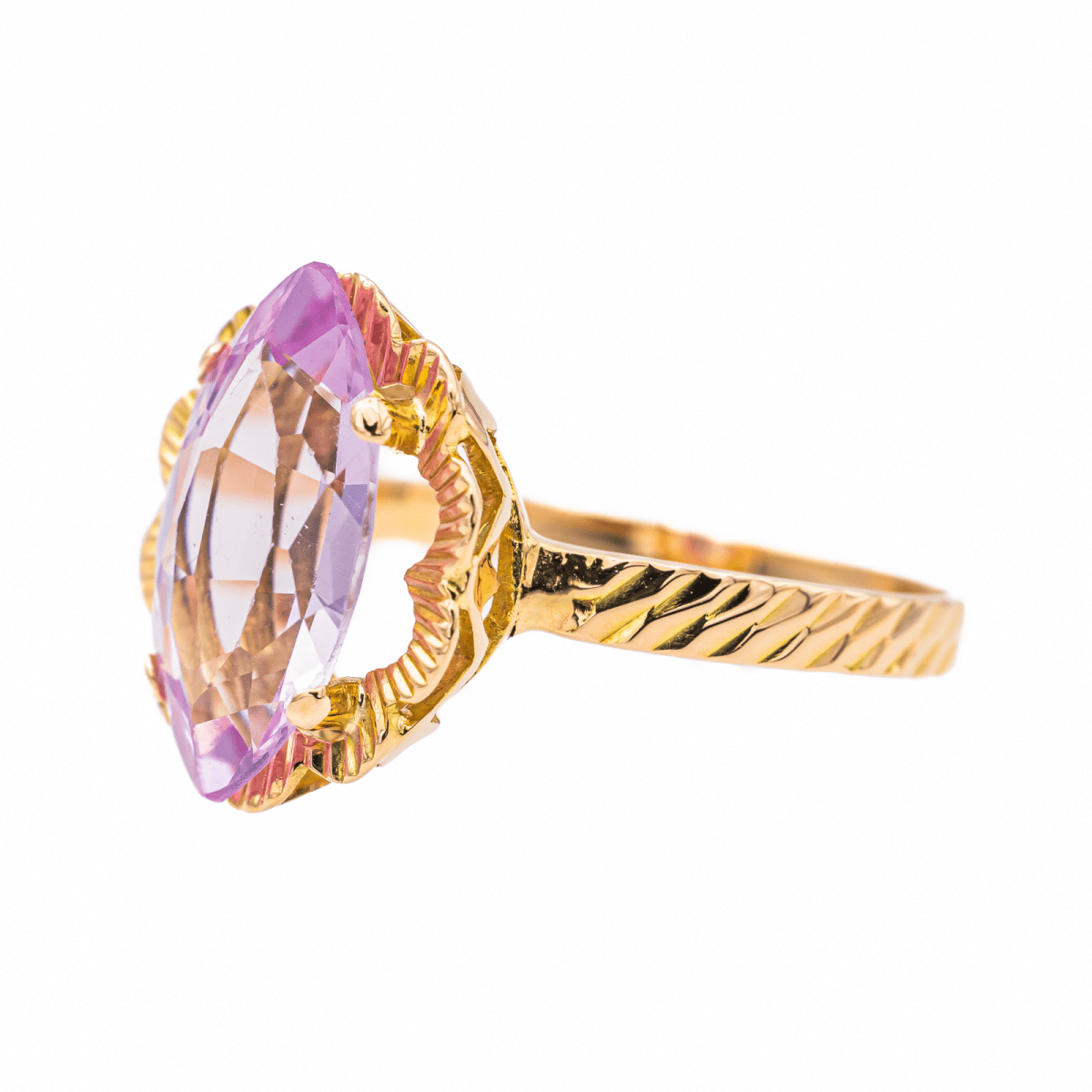 Bague Or rose Kunzite - Castafiore