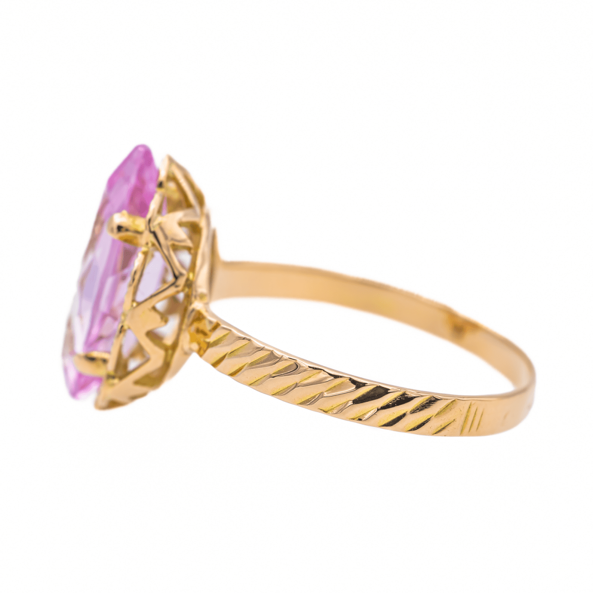 Bague Or rose Kunzite - Castafiore