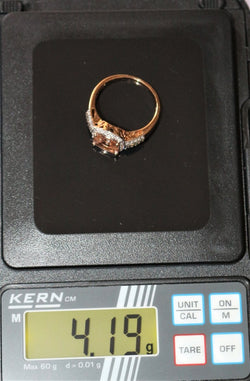 Bague Or Rose Morganite - Castafiore