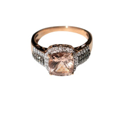 Bague Or Rose Morganite - Castafiore