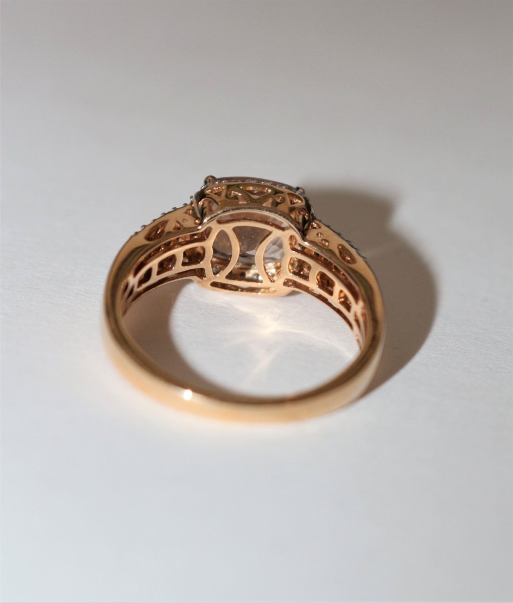 Bague Or Rose Morganite - Castafiore