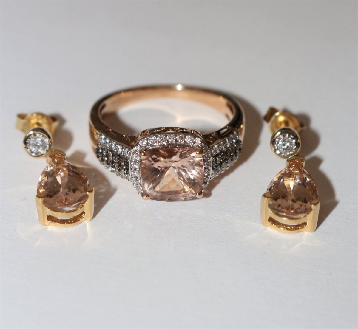 Bague Or Rose Morganite - Castafiore