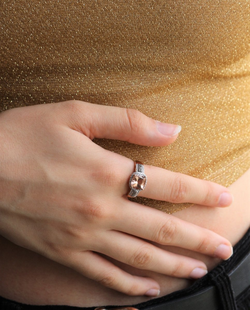 Bague Or Rose Morganite - Castafiore