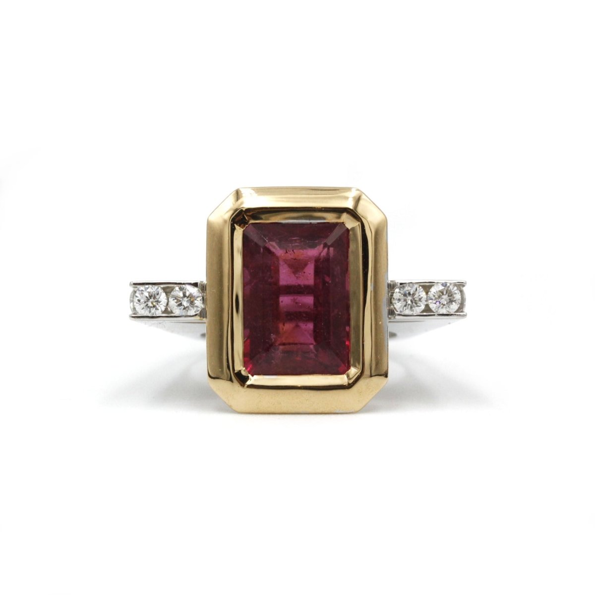 Bague - Or, Rubellite & Diamants - Castafiore