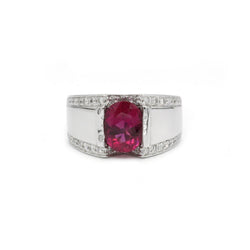 Bague - Or, Rubellite Et Diamants - Castafiore