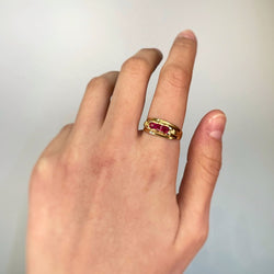 Bague - Or & Rubis - Castafiore