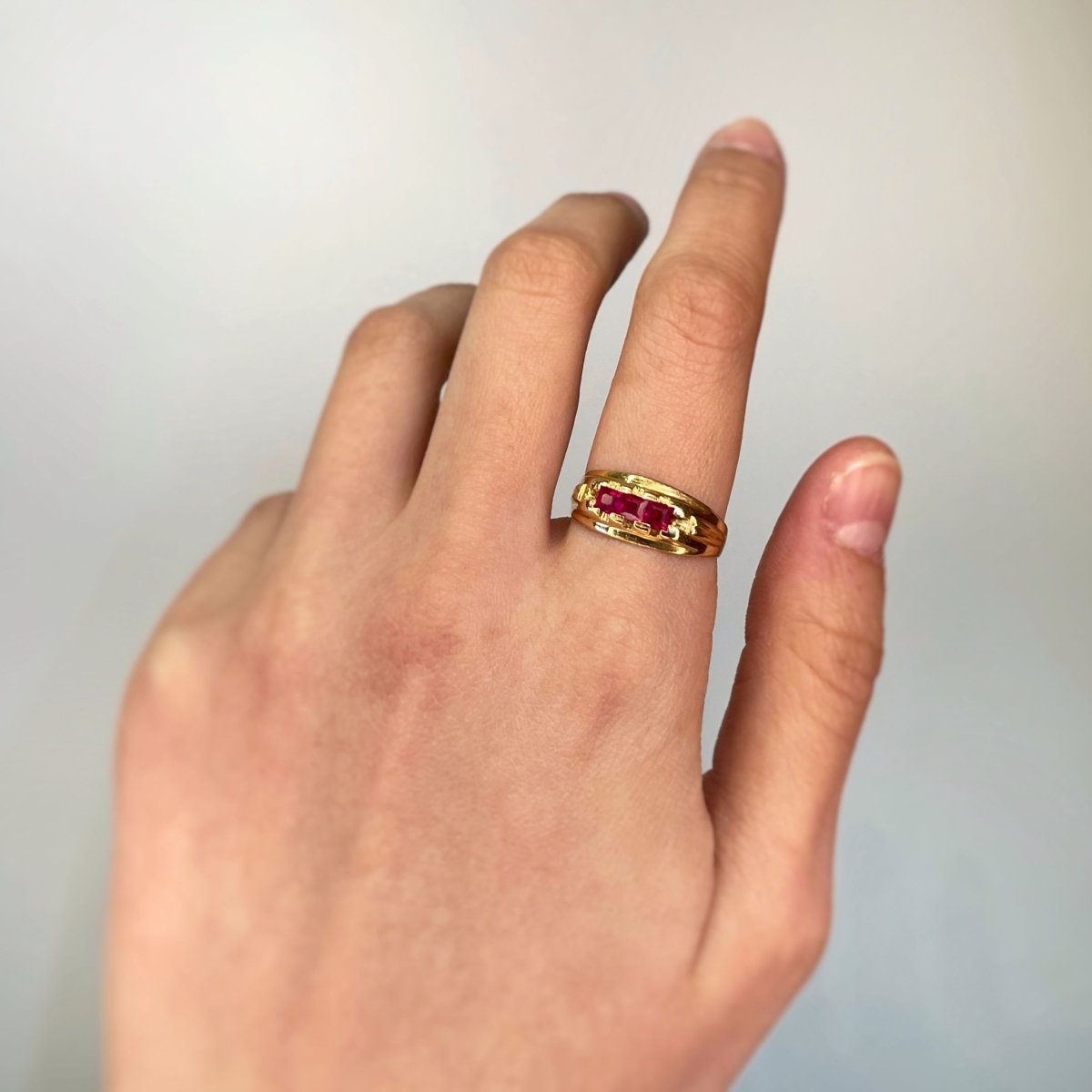 Bague - Or & Rubis - Castafiore