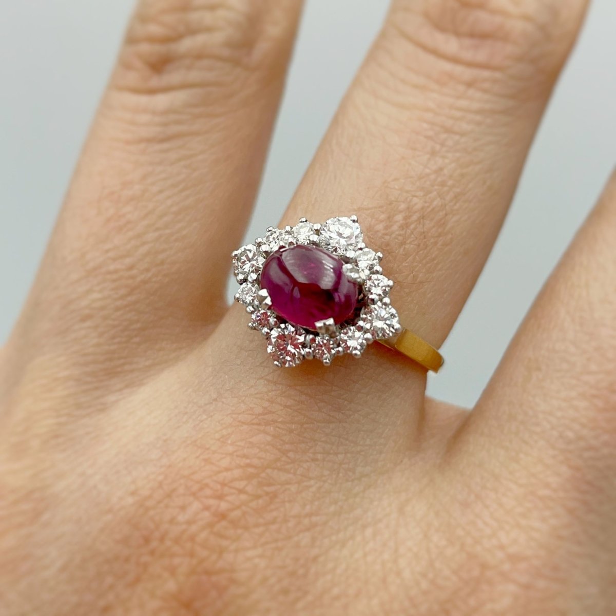 Bague - Or, Rubis & Diamants - Castafiore