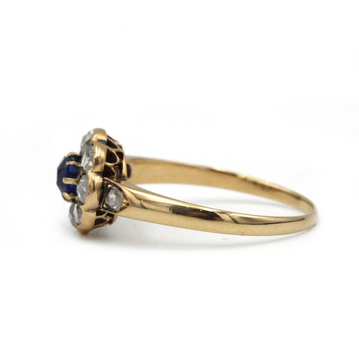 Bague - Or, saphir et diamants - Castafiore