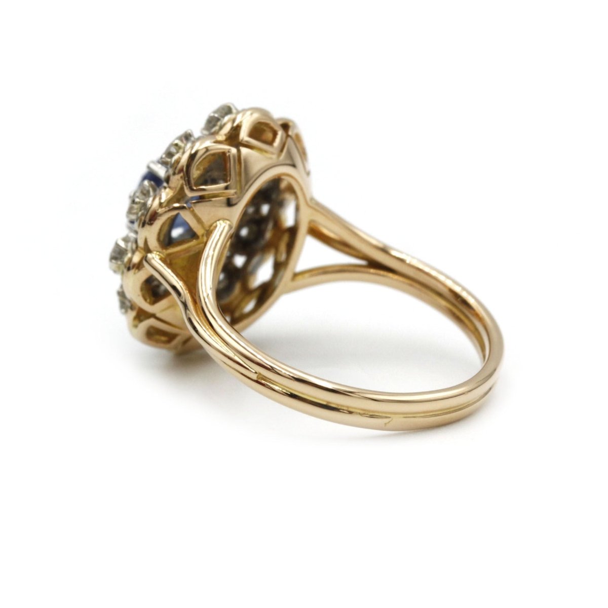 Bague - Or, saphir et diamants - Castafiore