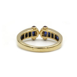 Bague - Or, Saphirs, Diamants & Rubis - Castafiore