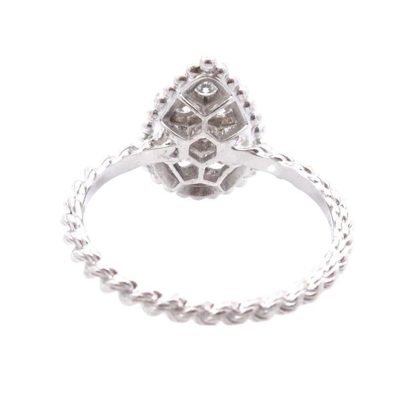 Bague Pavée BOUCHERON "Serpent Bohème" en or blanc et diamants - Castafiore