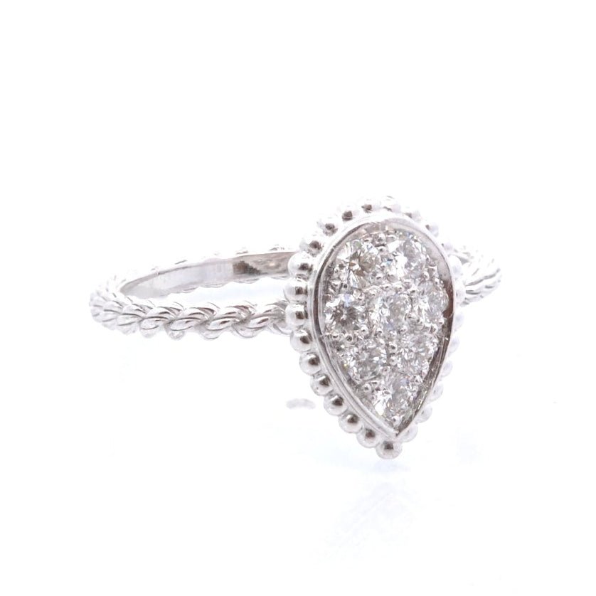 Bague Pavée BOUCHERON "Serpent Bohème" en or blanc et diamants - Castafiore