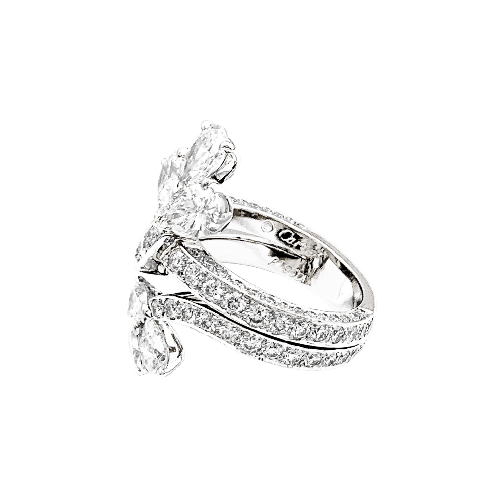 Bague Pavée CARTIER en platine et diamants - Castafiore