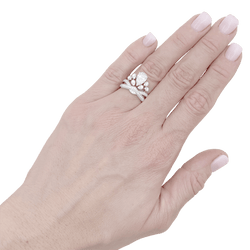 Bague Pavée CHAUMET "Joséphine Aigrette Impériale" en platine et diamants - Castafiore