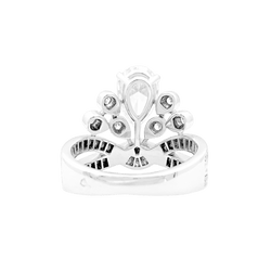 Bague Pavée CHAUMET "Joséphine Aigrette Impériale" en platine et diamants - Castafiore