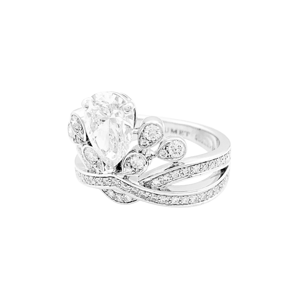 Bague Pavée CHAUMET "Joséphine Aigrette Impériale" en platine et diamants - Castafiore