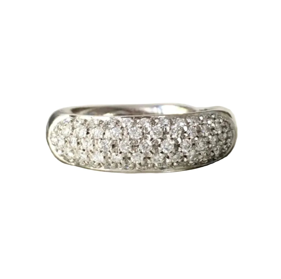 Bague Pavée DAMIANI en or blanc et diamants - Castafiore