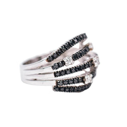 Bague Pavée DAMIANI en or blanc et diamants - Castafiore