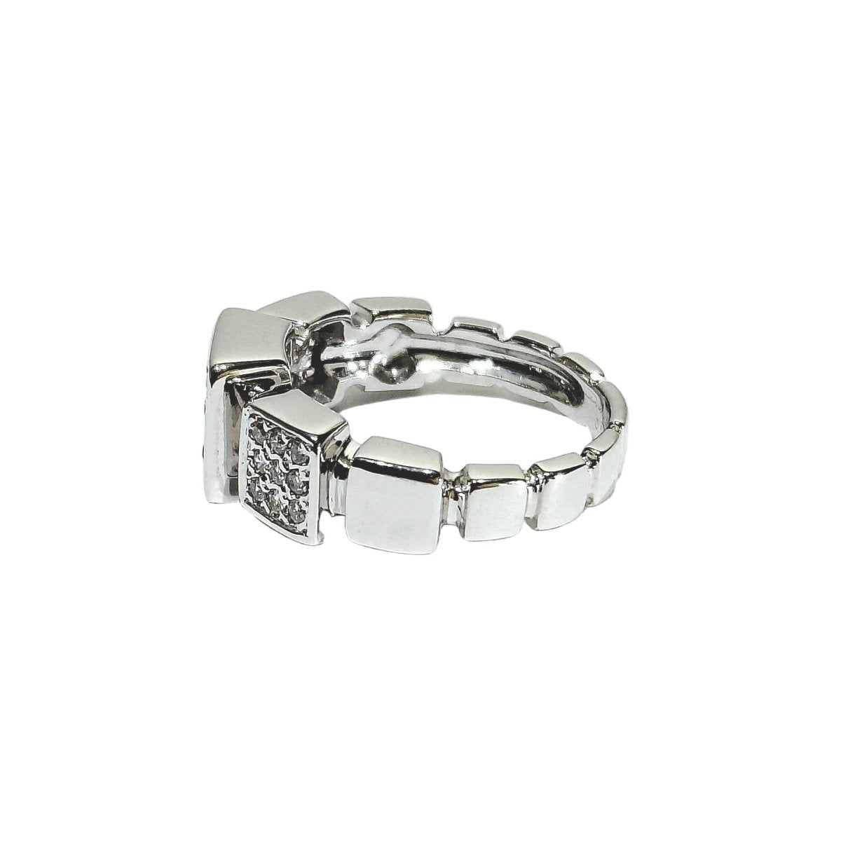 Bague Pavée DIDIER GUERIN en or blanc et diamants - Castafiore