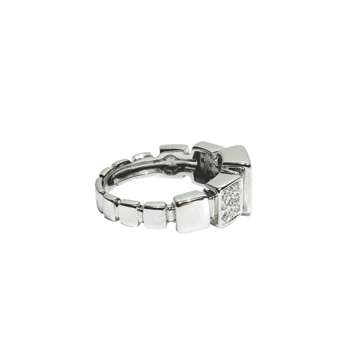 Bague Pavée DIDIER GUERIN en or blanc et diamants - Castafiore