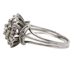 Bague Pavée en or blanc et diamants - Castafiore