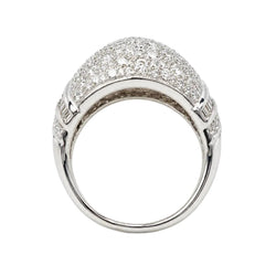 Bague Pavée en or blanc et diamants - Castafiore