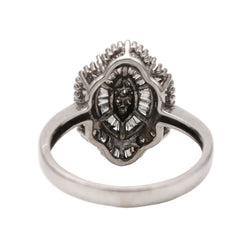 Bague Pavée en or blanc et diamants - Castafiore