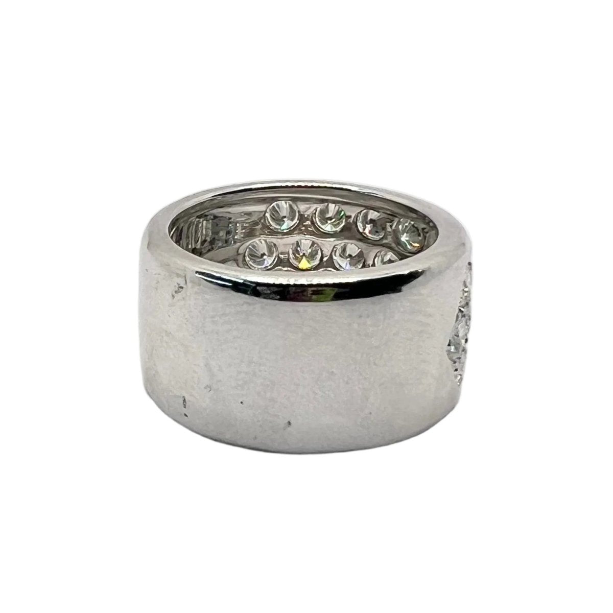 Bague Pavée en or blanc et diamants - Castafiore