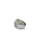 Bague Pavée en or blanc et diamants - Castafiore