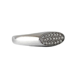 Bague Pavée en or blanc et diamants - Castafiore