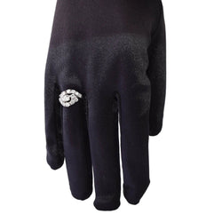 Bague Pavée en or blanc et diamants - Castafiore