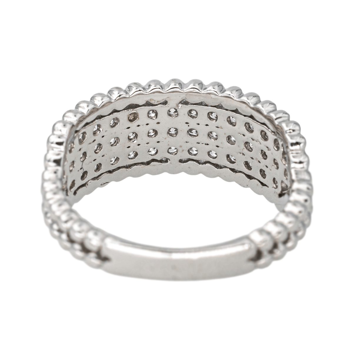 Bague Pavée en or blanc et diamants - Castafiore