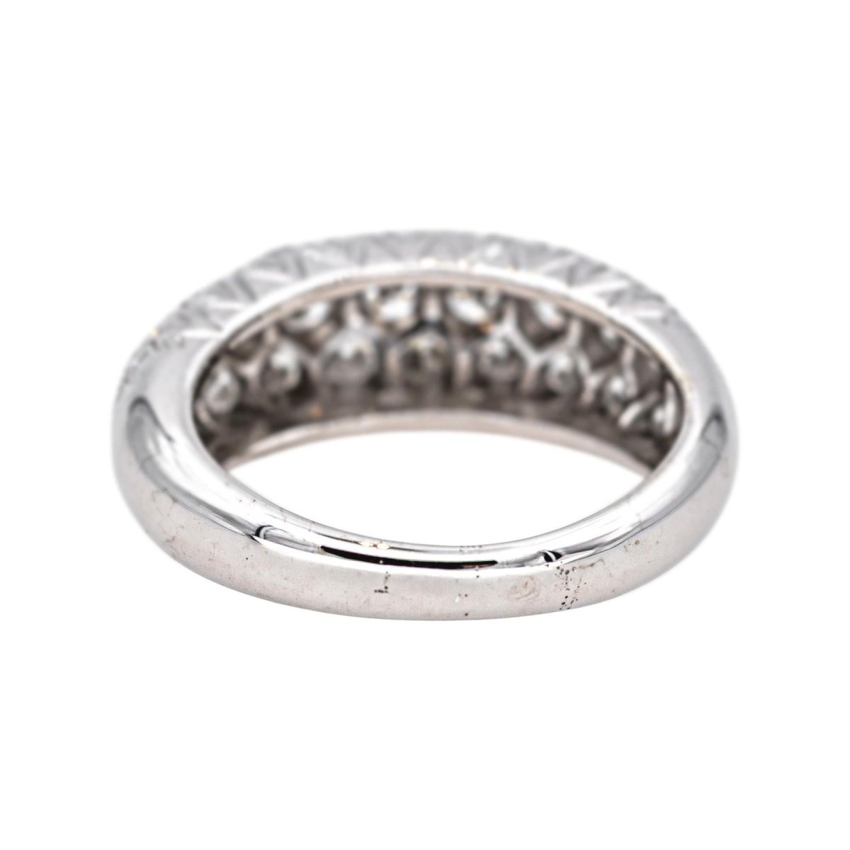 Bague Pavée en or blanc et diamants - Castafiore