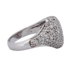 Bague Pavée en or blanc et diamants - Castafiore