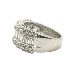 Bague Pavée en or blanc et diamants - Castafiore