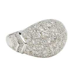 Bague Pavée en or blanc et diamants - Castafiore