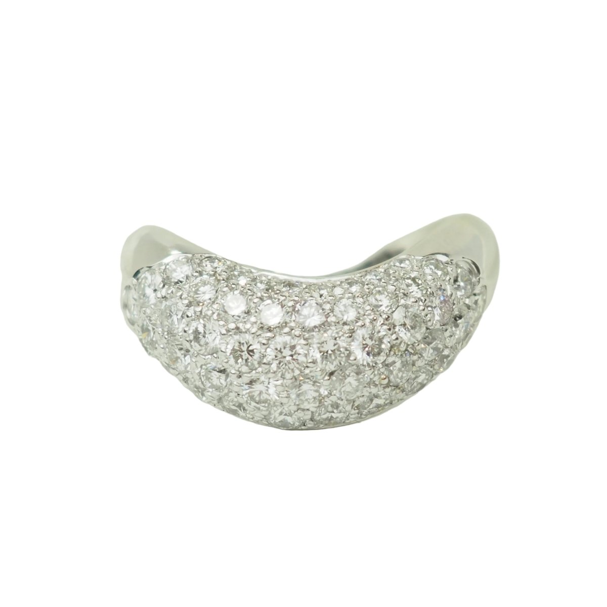 Bague Pavée en or blanc et diamants - Castafiore