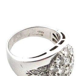 Bague Pavée en or blanc et diamants - Castafiore
