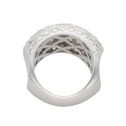Bague Pavée en or blanc et diamants - Castafiore