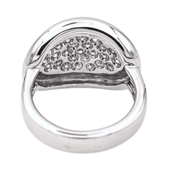 Bague Pavée en or blanc et diamants - Castafiore