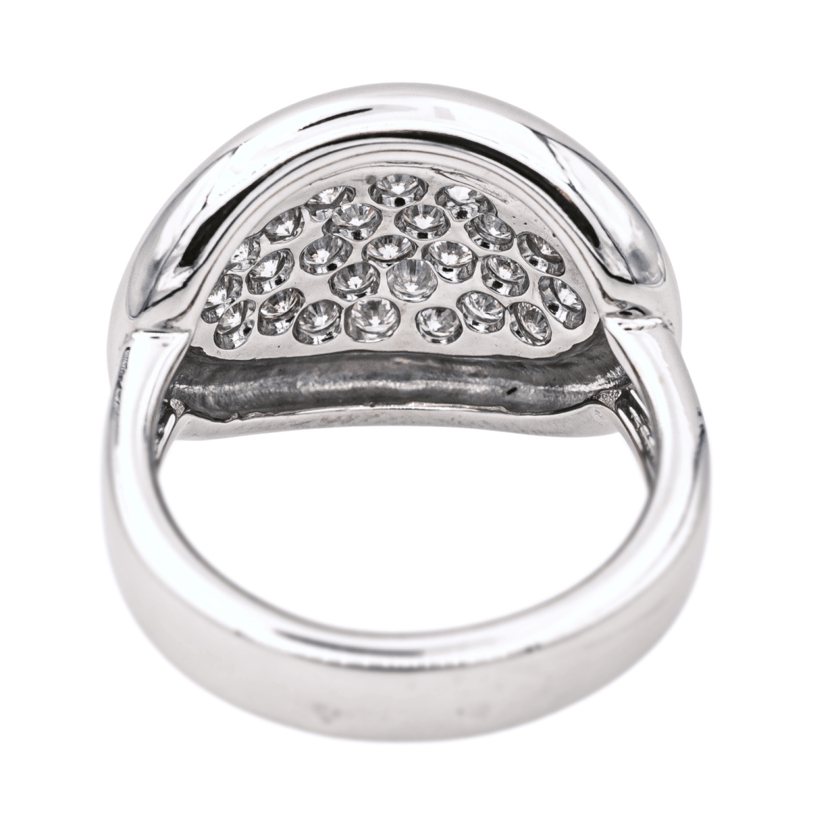 Bague Pavée en or blanc et diamants - Castafiore