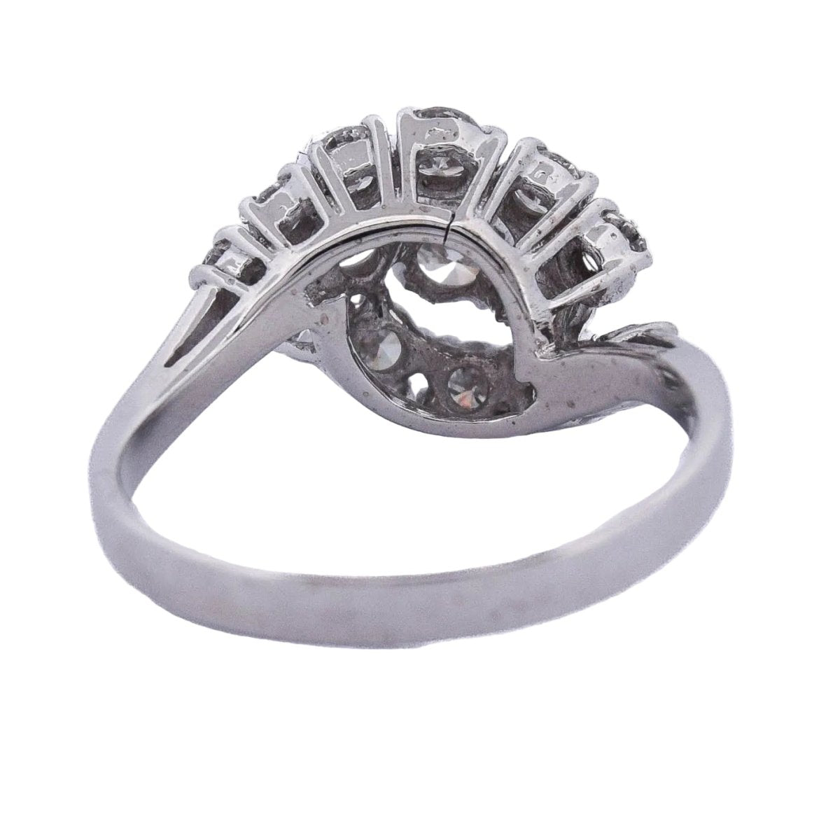 Bague Pavée en or blanc et diamants - Castafiore