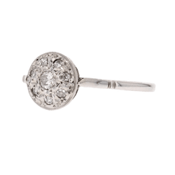 Bague Pavée en or blanc, platine et diamants - Castafiore